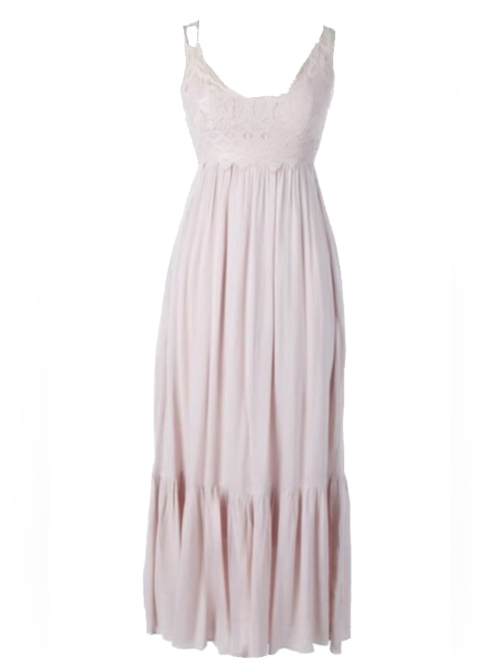 Dry Goods Summerlin Lace Top Maxi Dress in Dusty Mauve by Flying Tomato Small